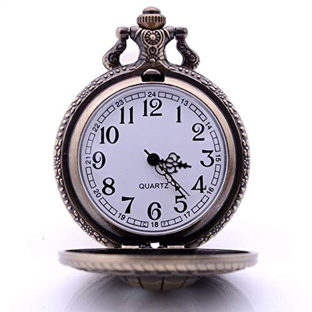 Antique Quartz Pocket Watch: Ddjbdb Cosplay Super Hero – Close-up Detail