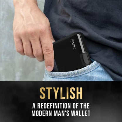 TopMost Aluminum Wallet: Card Case Wallet – Close-up Detail
