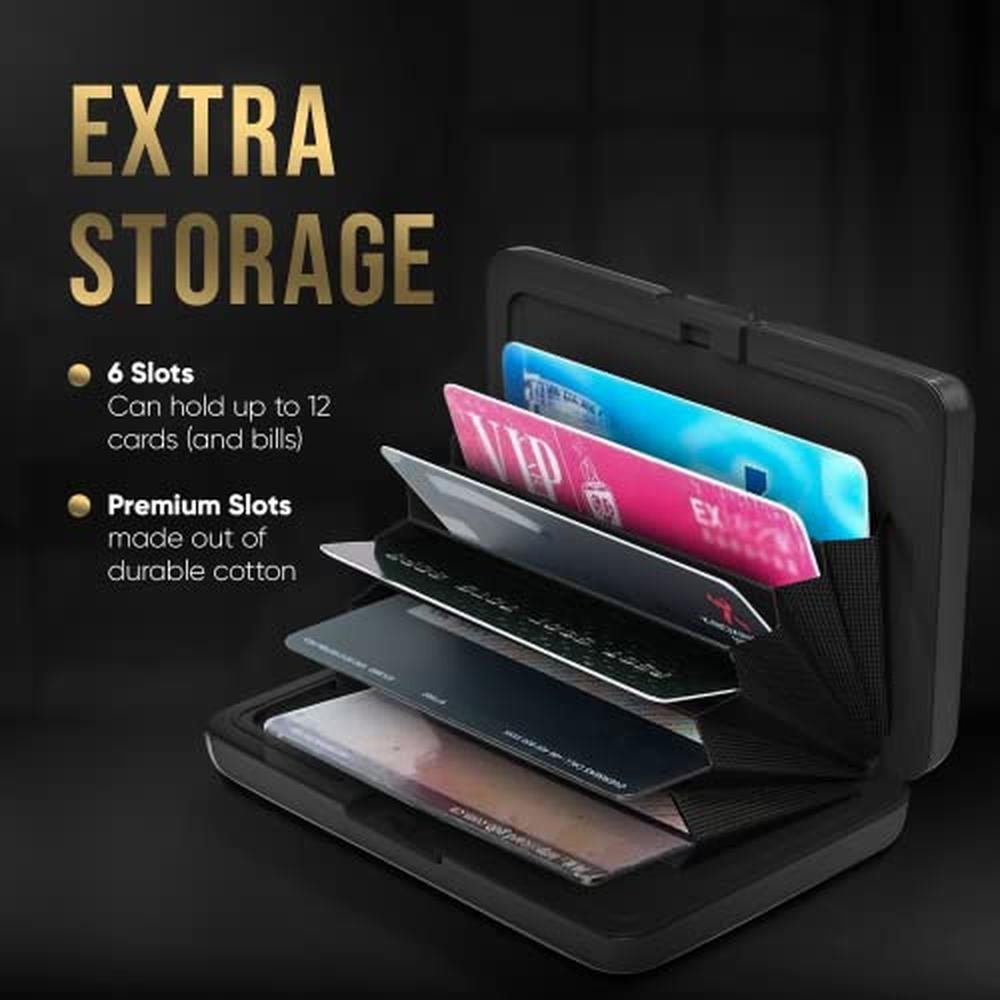 TopMost Aluminum Wallet: Card Case Wallet – In Use