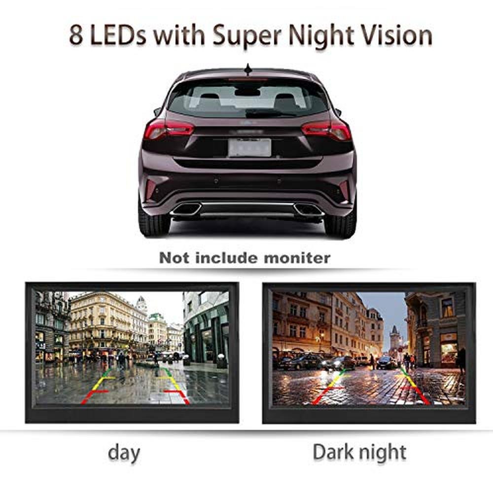 Backup Camera: GLK HD Night Vision Rear View Camera with 8 – Packaging
