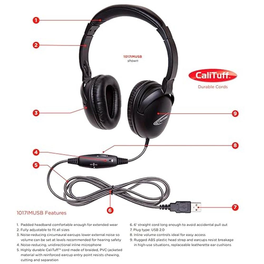 Califone NeoTech Plus 10171MUSB Premium – Close-up Detail