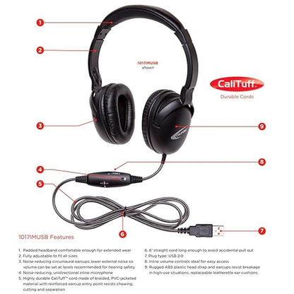 Califone NeoTech Plus 10171MUSB Premium – Close-up Detail