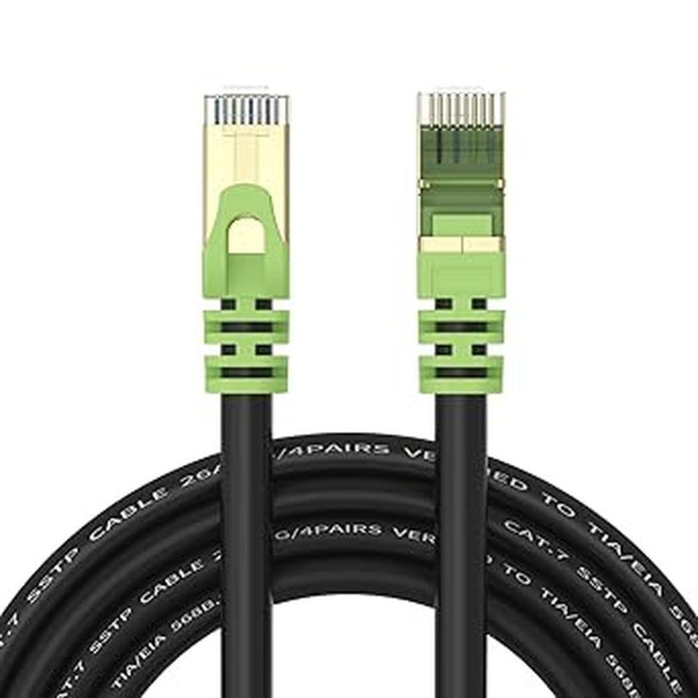 Outdoor Cat 7 Ethernet Cable: XXONE 25ft 26AWG Heavy Duty – Front View