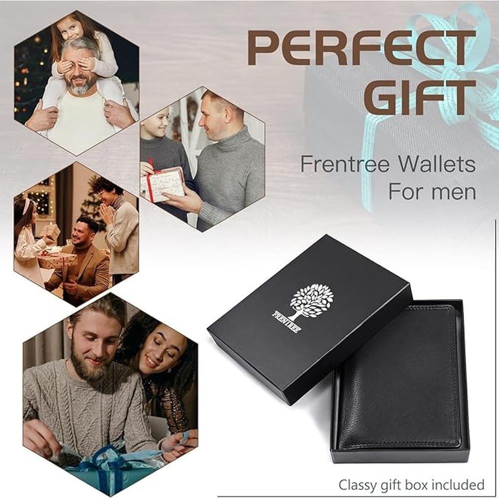 Men's Trifold Wallet: Nappa Leather 15 Card Slots RFID – Packaging