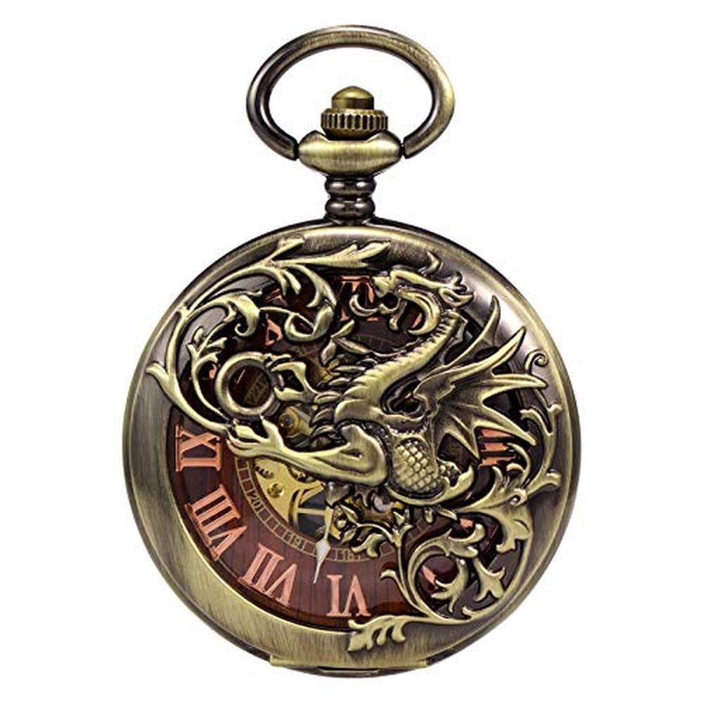 Pocket Treeweto: Treeweto Mens Antique Dragon Mechanical – Close-up Detail