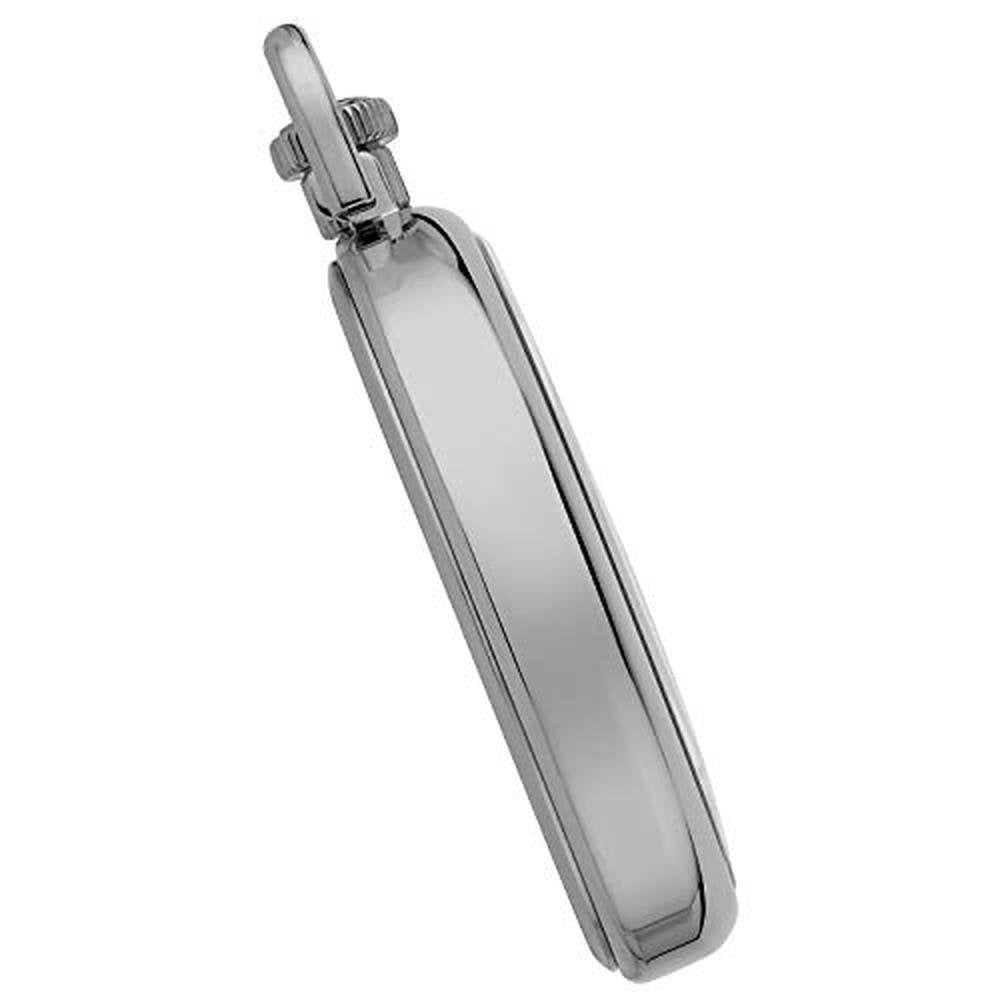 Gotham Men's Stainless Steel Mechanical Hand Wind Railroad – Close-up Detail