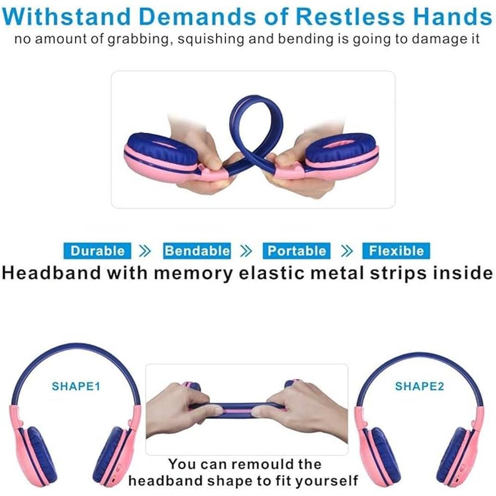 SIMOLIO Kids Wireless Headphones Girls with Volume Limited – Packaging