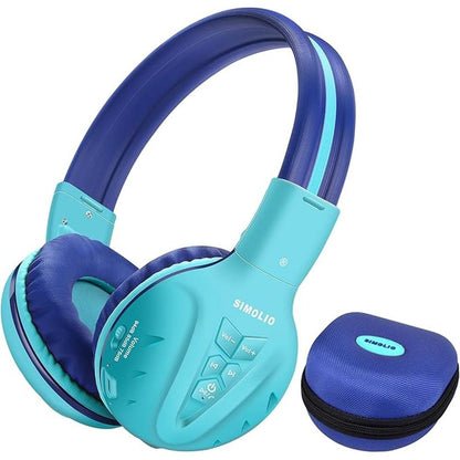 SIMOLIO Kids Bluetooth Headphones with Microphone – Front View