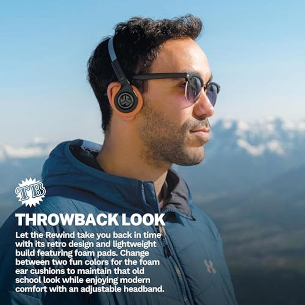 Premium Wireless Retro Headphones – Close-up Detail
