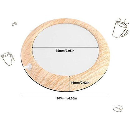 Grain Warmer: GOTOTOP USB Heated Coaster Wood Grain Cup – Packaging