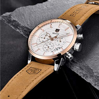 Watches Quartz: BENYAR Mens Quartz Chronograph Business – Packaging