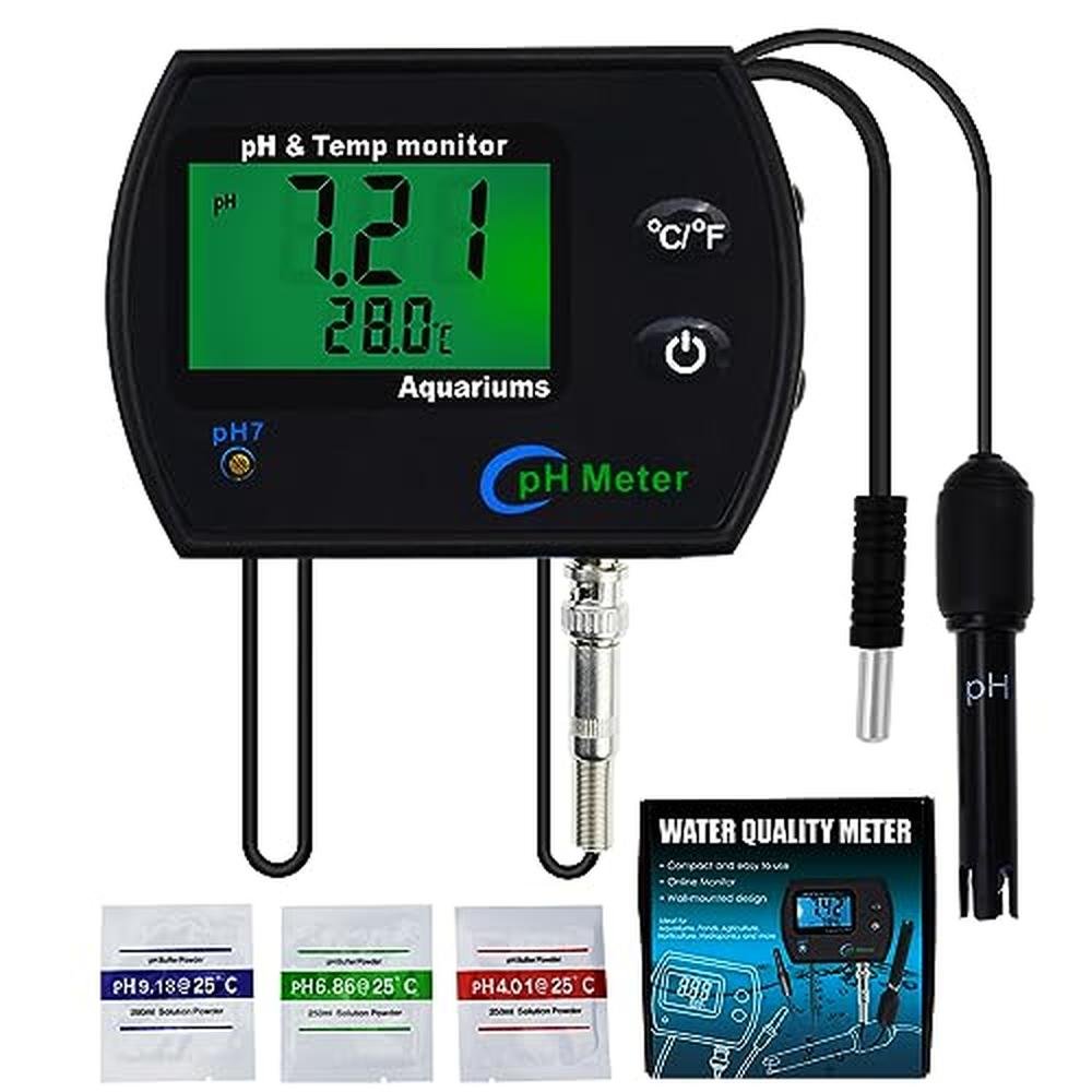 Temperature Monitoring: Digital Water Quality Tester – Front View