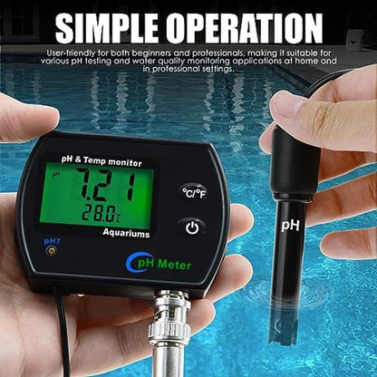 Temperature Monitoring: Digital Water Quality Tester – In Use