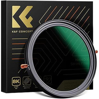 Filter Concept: K&F Concept 82mm Variable Fader ND2-ND32 ND – Front View