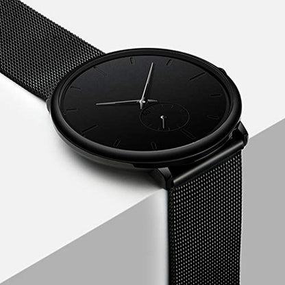 Mens Watches: Ultra Thin Minimalist Waterproof Fashion – Close-up Detail