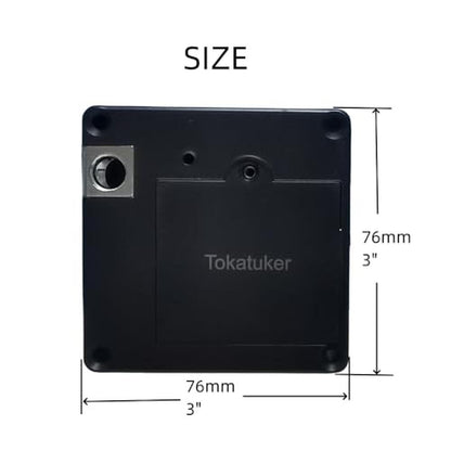 Cabinet Lock: Tokatuker Invisible Cabinet Lock Hidden NFC – Close-up Detail