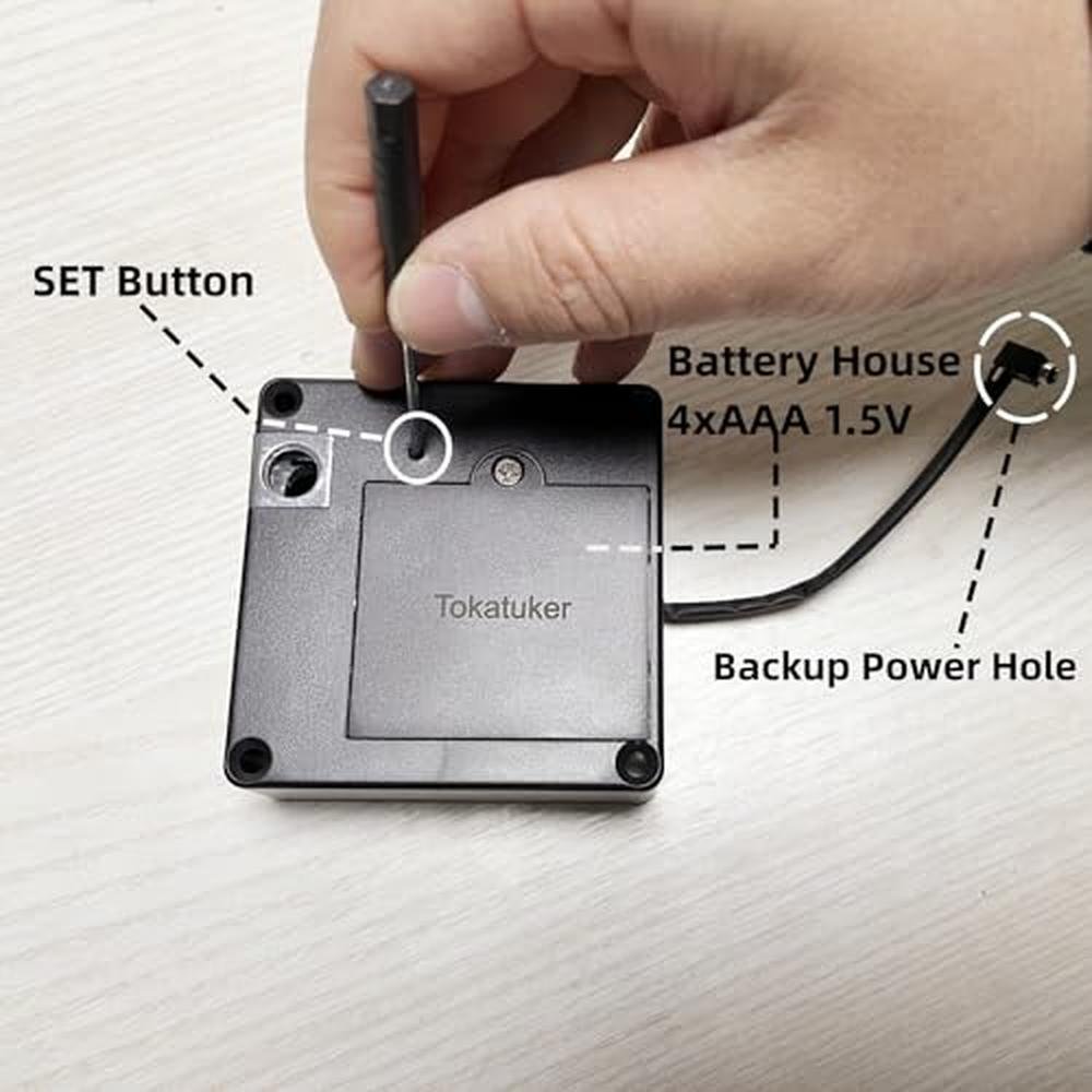 Cabinet Lock: Tokatuker Invisible Cabinet Lock Hidden NFC – In Use