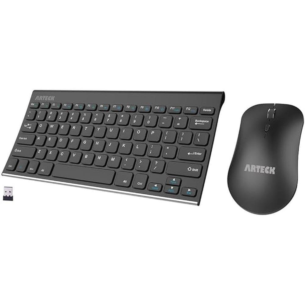 Keyboard Mouse: Arteck 2.4G Wireless Combo Ultra-Compact – Front View