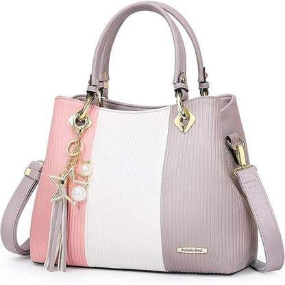 Handbags for Women with Multiple Internal Pockets in Pretty – Front View
