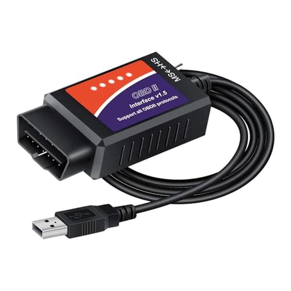 ELM327 USB Adapter OBD2 Scanner for Windows – Front View