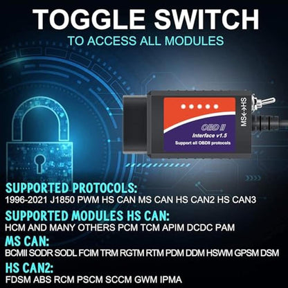 ELM327 USB Adapter OBD2 Scanner for Windows – Packaging