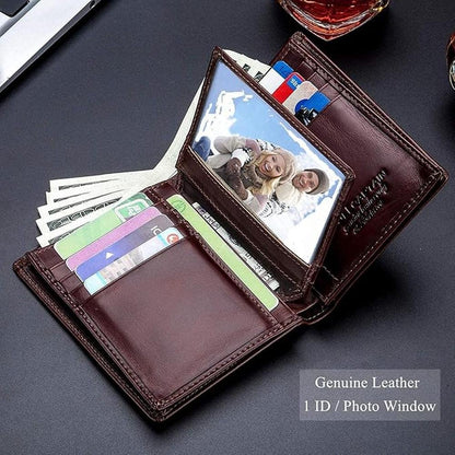 Bullcaptain Large Capacity Wallet – Close-up Detail
