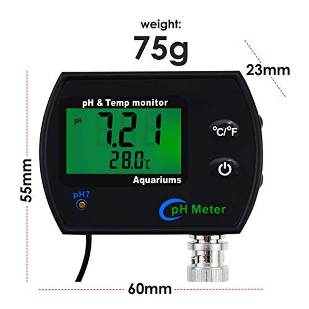 Premium 2-in-1 Combo pH & Temperature Meter for Aquariums – In Use