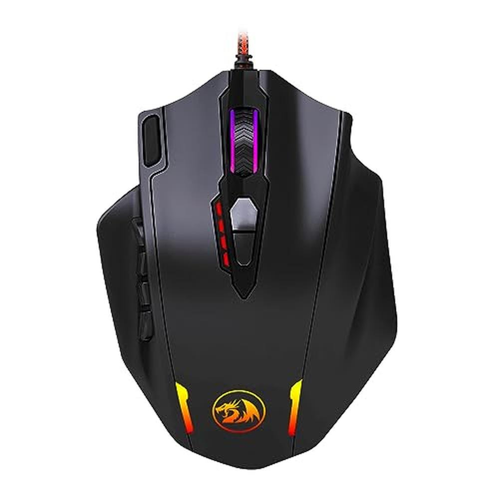Redragon M908 12400 DPI Impact MMO Gaming Mouse w/ 18 – Front View