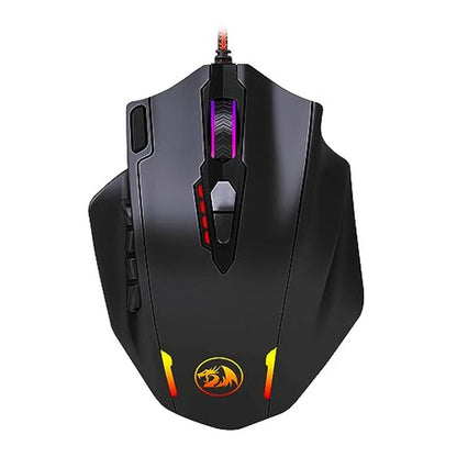 Redragon M908 12400 DPI Impact MMO Gaming Mouse w/ 18 – Front View