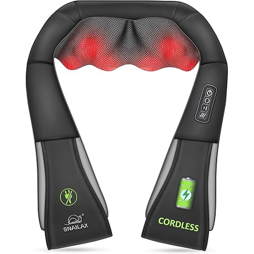 Snailax Cordless Massager: Shiatsu Neck and Shoulder – Front View