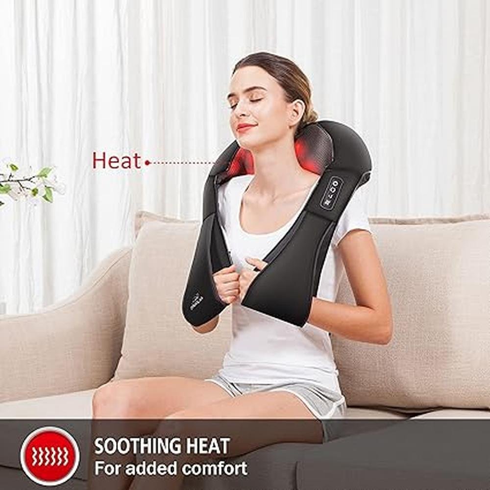 Snailax Cordless Massager: Shiatsu Neck and Shoulder – Close-up Detail
