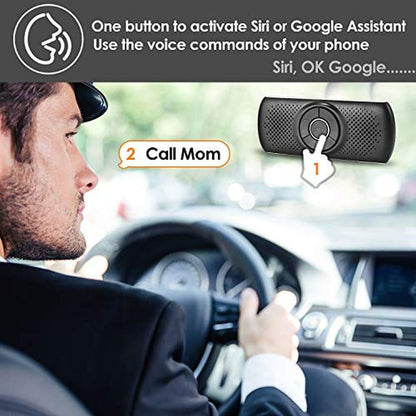 Bluetooth Visor: TIANSHILI Wireless Handsfree Speakerphone – Close-up Detail