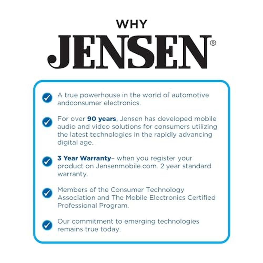 Jensen BUCAM100J: High-Definition Backup Camera for Car and – Side View