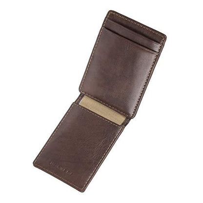 Dockers Men's Front Pocket Wallet Brown One Size – Side View