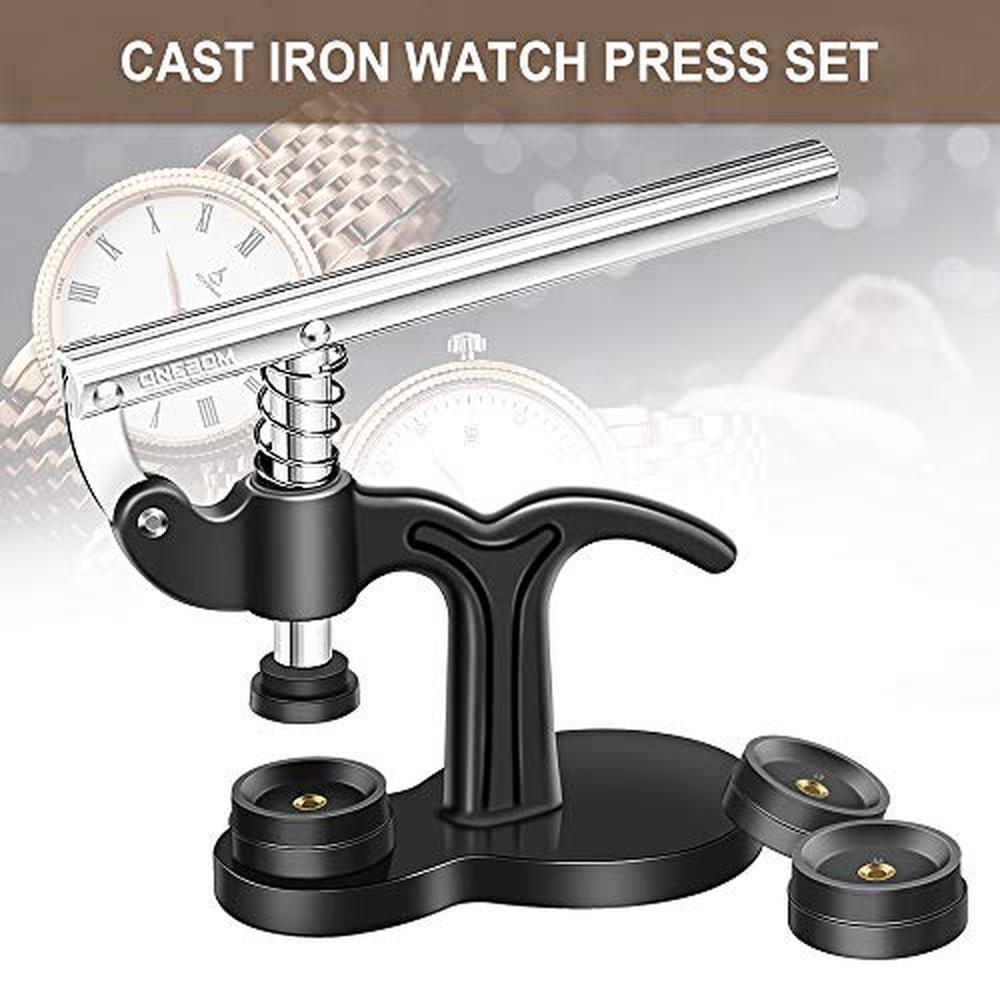 Watch Press: ONEBOM Watch Repair Kit Professional with – Side View