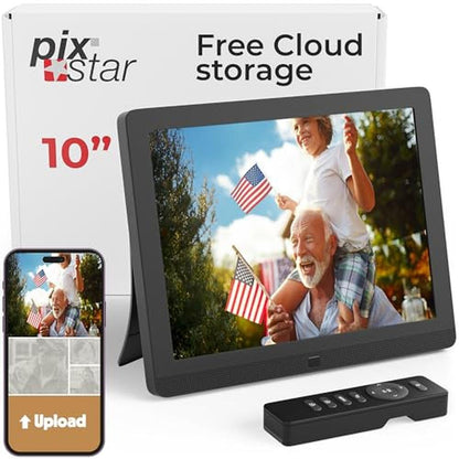 Digital Frame: PixStar 10 Inch WiFi Digital Photo Frame – Front View