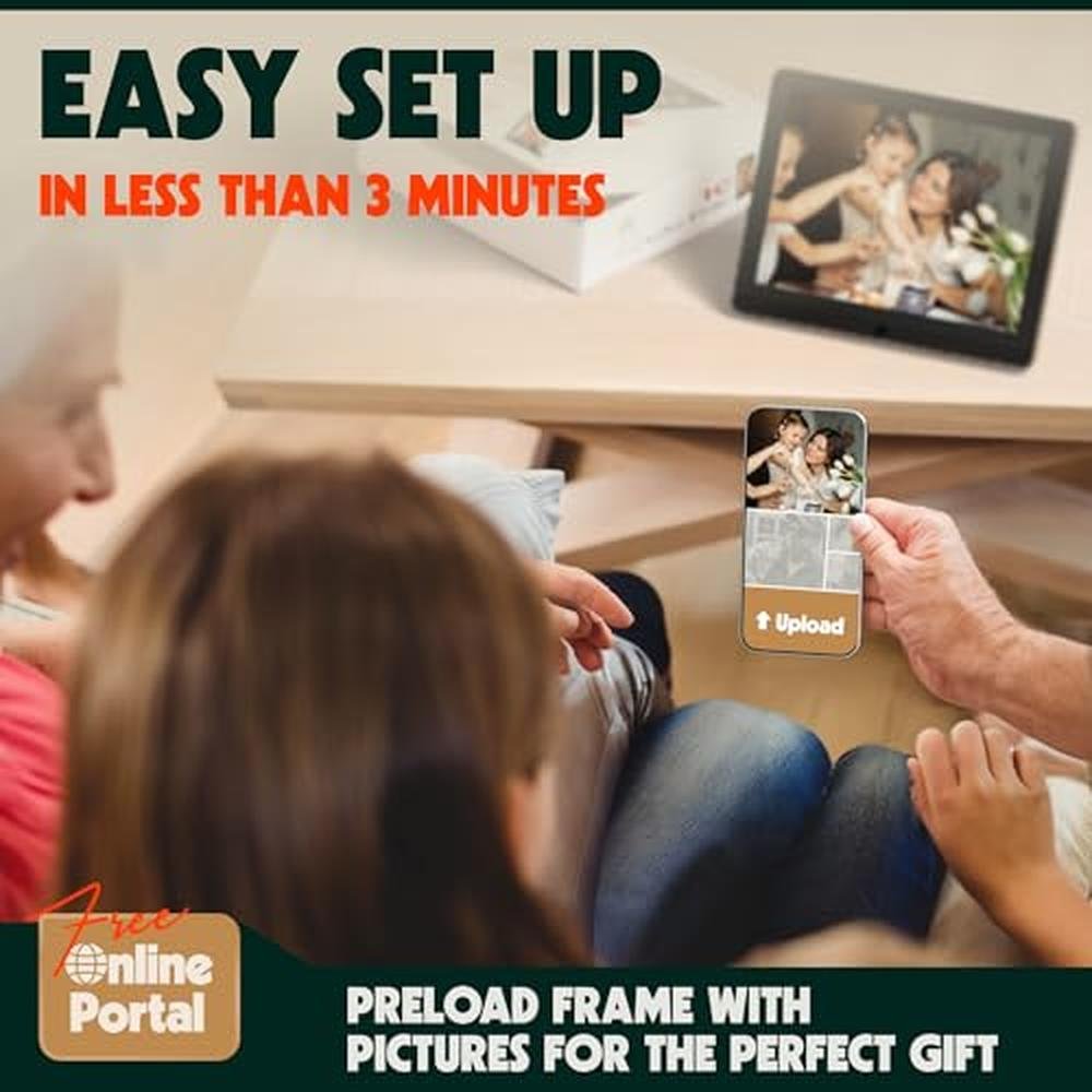 Digital Frame: PixStar 10 Inch WiFi Digital Photo Frame – Side View