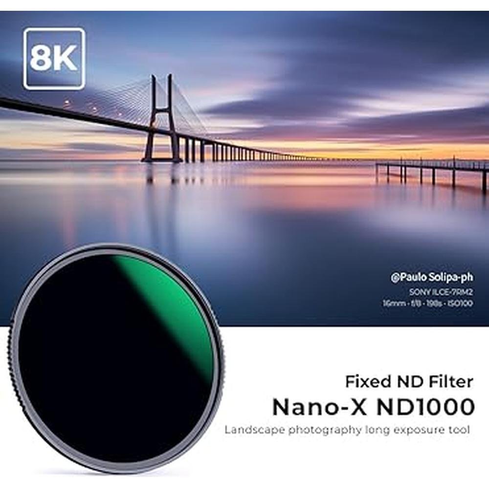 Filter Lens: K&F Concept 40.5mm ND1000 10-Stop Fixed – Close-up Detail