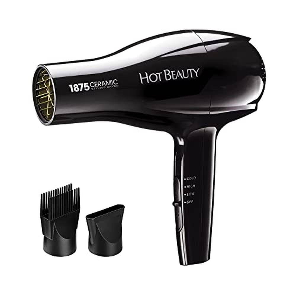 Hot Beauty: 1875 Ceramic Styler Hair Styling Blow Dryer – Front View