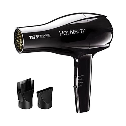 Hot Beauty: 1875 Ceramic Styler Hair Styling Blow Dryer – Front View