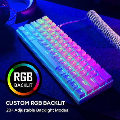 Keyboard Bluetooth: RK Royal Kludge RK61 60 Mechanical – Close-up Detail