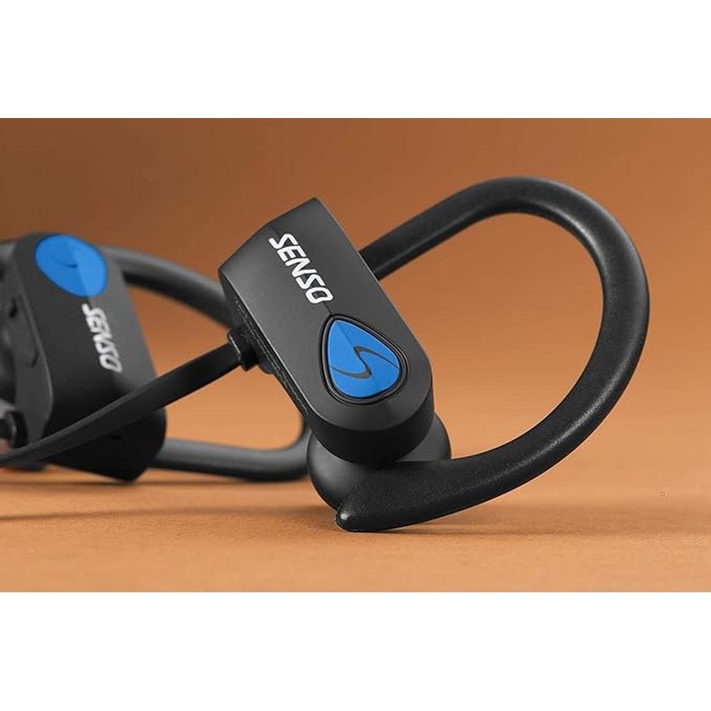 Bluetooth Headphones: Best Wireless Sports Earphones w/Mic – Side View