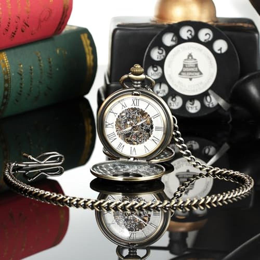 Treeweto Pocket Watch: Treeweto Mechanical Pocket Watch – Close-up Detail