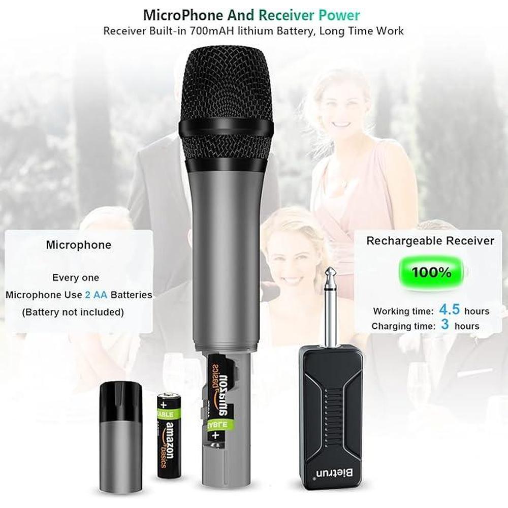 Bietrun Wireless Microphone System – Close-up Detail