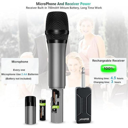 Bietrun Wireless Microphone System – Close-up Detail