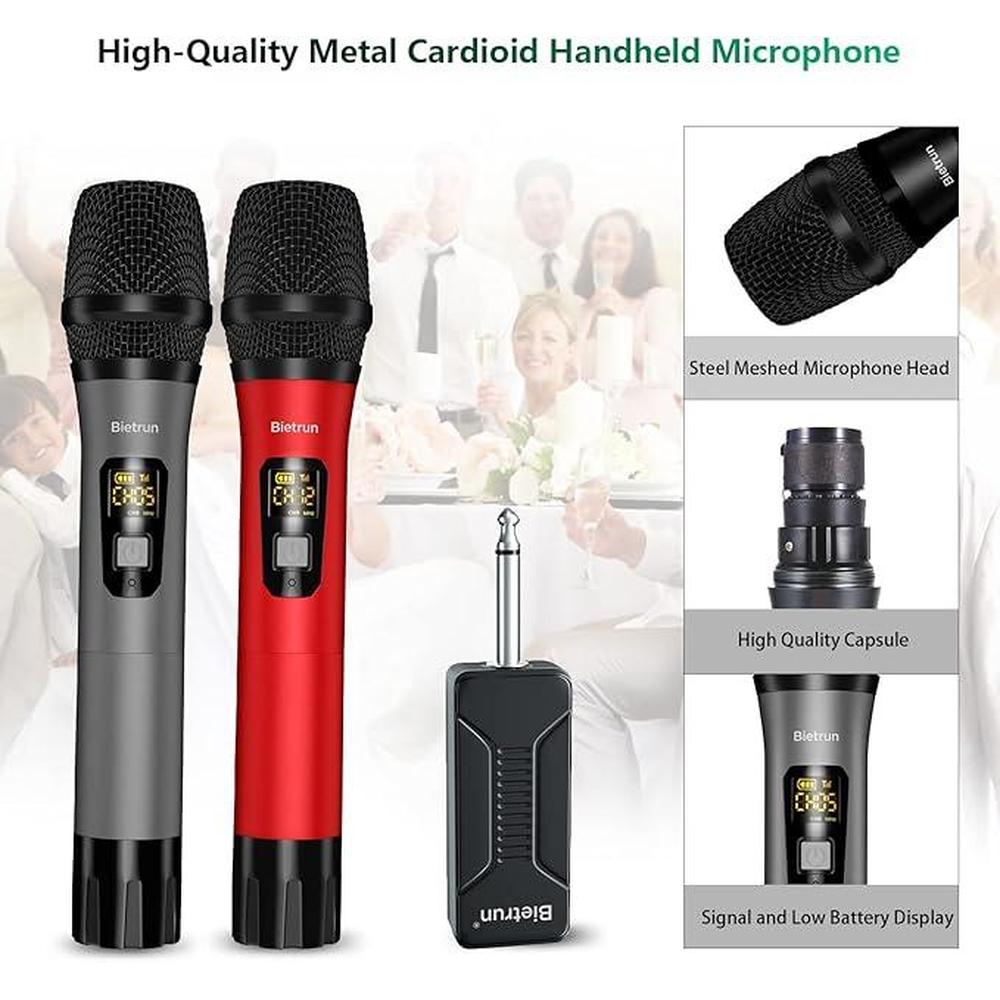 Bietrun Wireless Microphone System – Side View