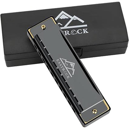 Harmonica EastRock: EastRock Blues Harmonica 10-Hole – Front View