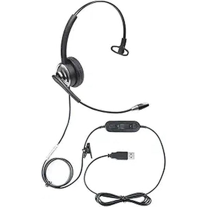 ECS WordCommander USB Voice Recognition Headset – Front View