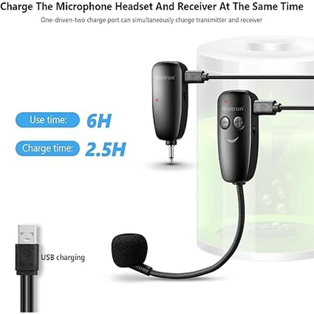 Headset Mic: USA Warehouse UHF Wireless Headset System – In Use