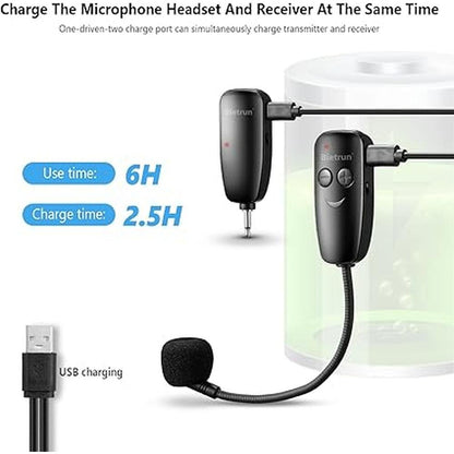 Headset Mic: USA Warehouse UHF Wireless Headset System – In Use